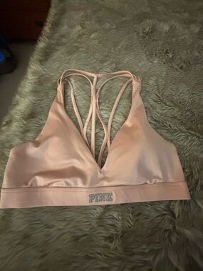PINK Victoria's Secret Light Blush Strappy Racerback Bralette